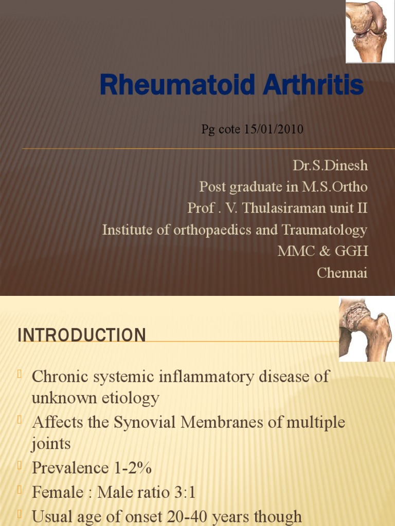 Overview of Rheumatoid Arthritis | PDF | Rheumatoid Arthritis | Arthritis