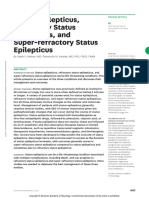 Status Epilepticus, Refractory Status Epilepticus, and Super-Refractory Status Epilepticus
