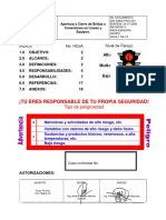 Apertura y Cierre de Bridas y Conexiones en Líneas y Equipos PDF