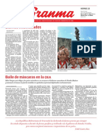Diario Granma 25 de enero de 2019