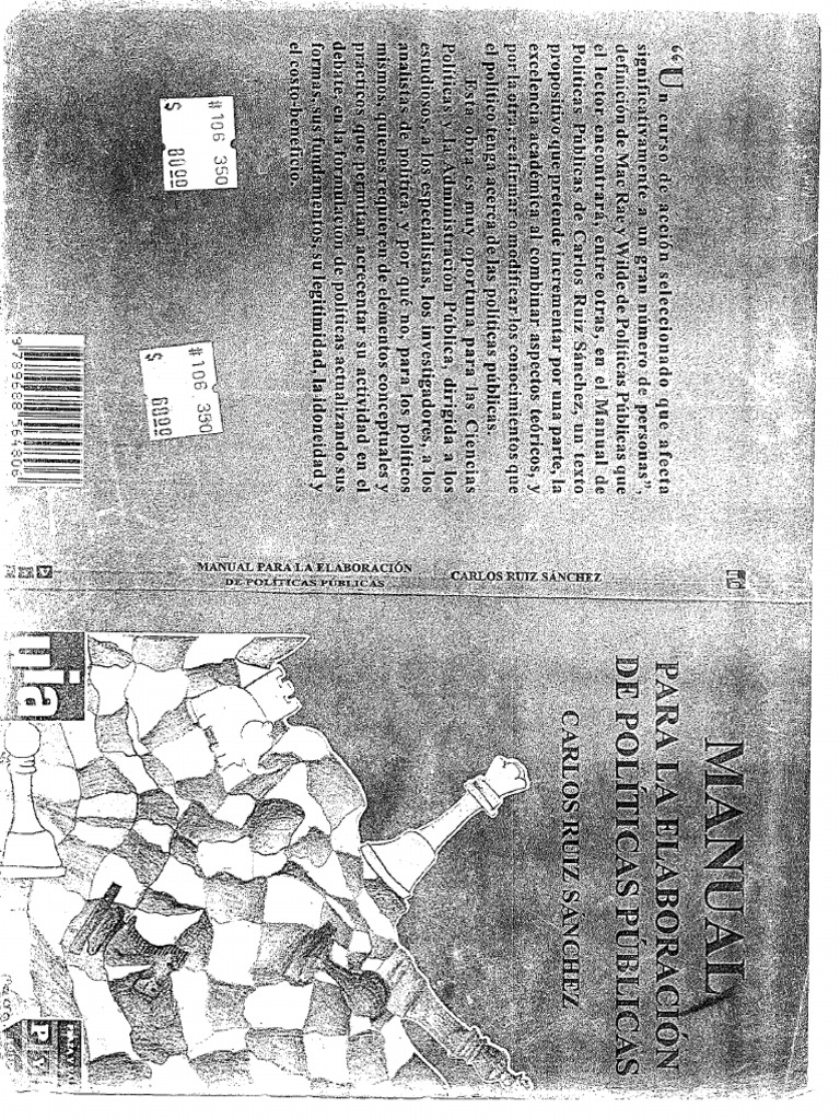 Manual Para La Elaboración de Políticas Públicas | PDF