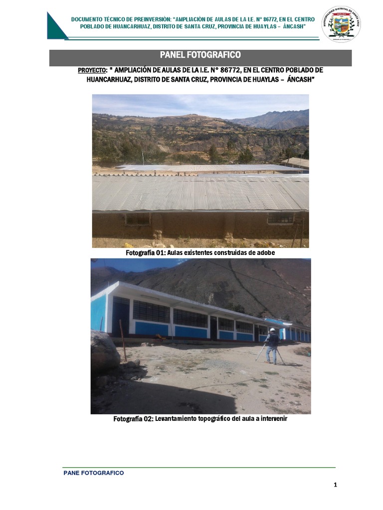 Modelo de Panel Fotografico | PDF
