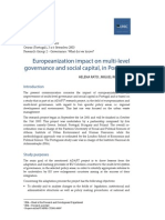 Europeanization impact on multi-level governance and social capital, in Portugal