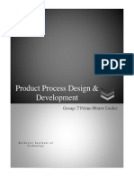 Product Process Design & Development: Group: 7 Primo Water Cooler