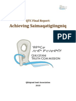 Achieving Saimaqatigiingniq: QTC Final Report