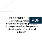 Procedura Consilier Educativ