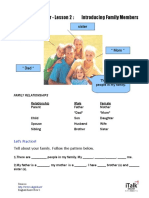 Lesson 2 - Introducing Family Members