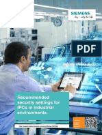 Recommended Security Settings For Ipcs in Industrial Environments