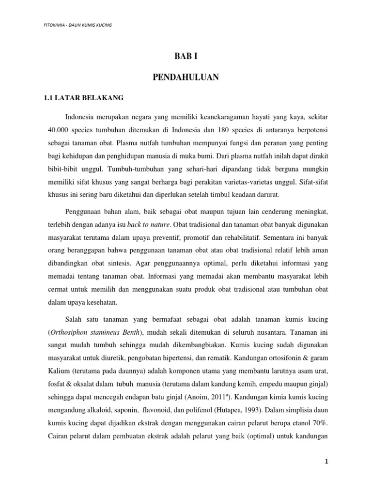 Contoh Teks Laporan Hasil Observasi Tentang Tumbuhan Kumis