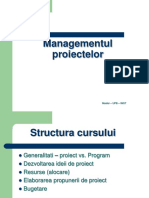 Management de Proiect Partea 1