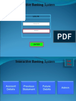 Interactive Banking System: Log in
