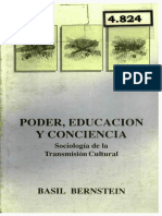 Bernstein, Basil. Poder, Educacion y Conciencia. Sociologia de la transmision cultural.pdf