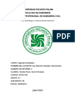 Informe 2 Correccion de Coriolis Hidraulica