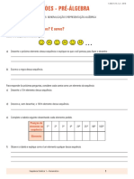 Álgebra e Funções - SD1 - Generalização e Representação Algébrica ALUNO