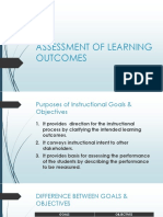 Assessment of Learning Outcomes