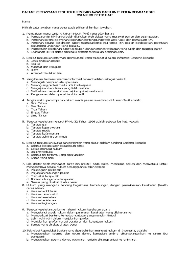 Tenaga Kesehatan Menurut Pp No 32 Tahun 1996 Berbagai Tahun