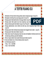 Tata Tertib Ruang Icu