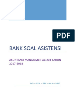 Bank Soal Akmen Ac 204 TH 2017-2018