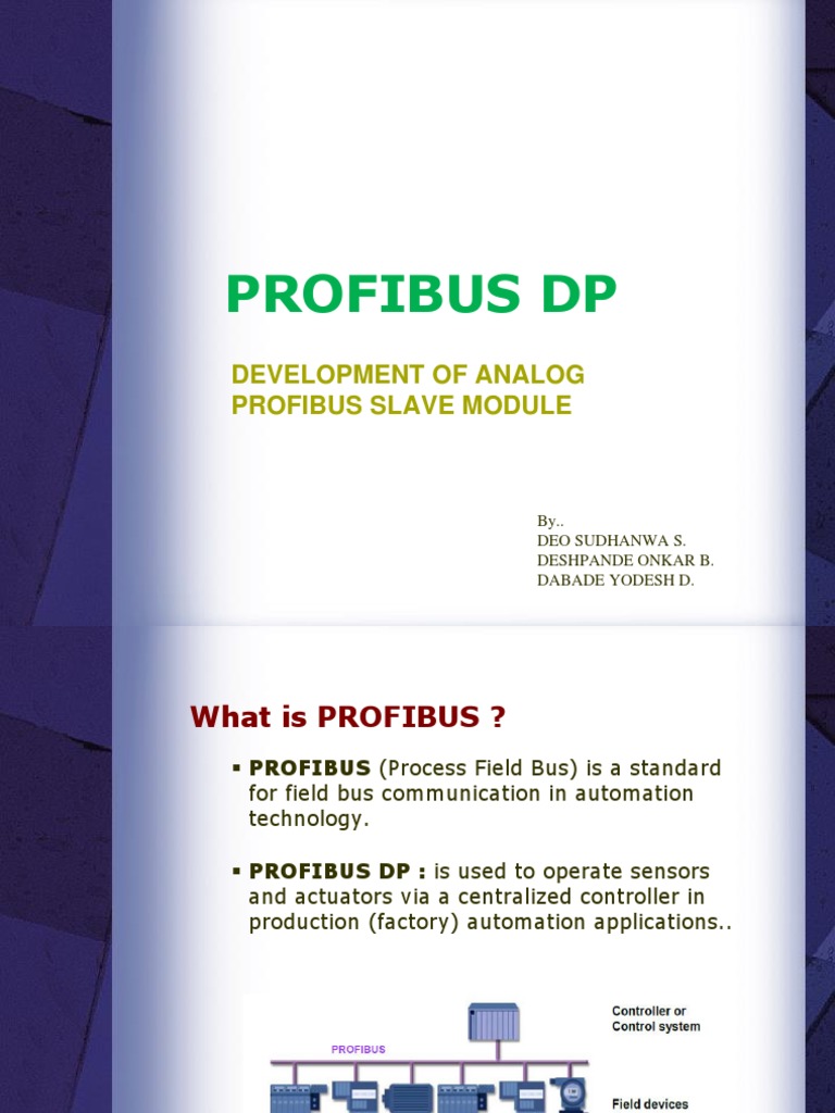 PROFIBUS DP Analog Slave Module Development | PDF | Art | Computers