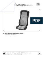 Manual Beurer Husa de Scaun Pentru Masaj Shiatsu Mg300