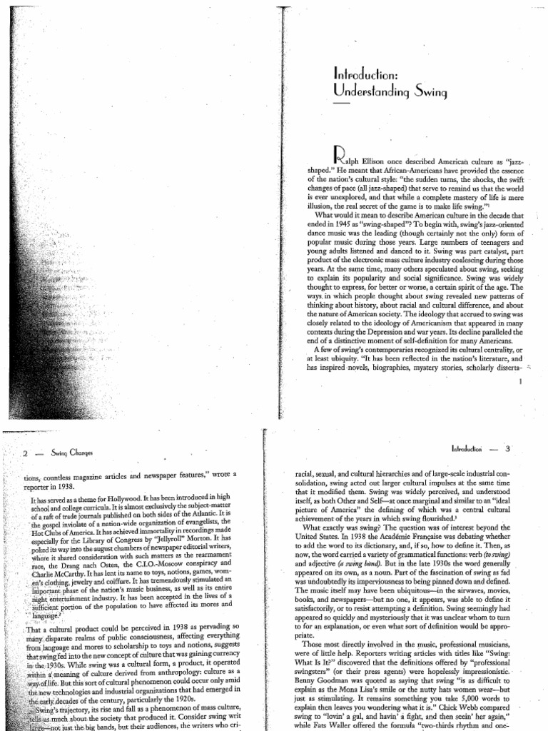 Understanding Swing Pdf Jazz Jazz Music
