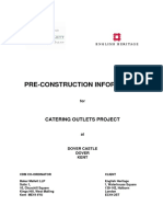 Pre-Construction Information: Catering Outlets Project