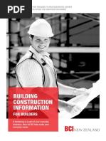 Building Construction Information: For Builders