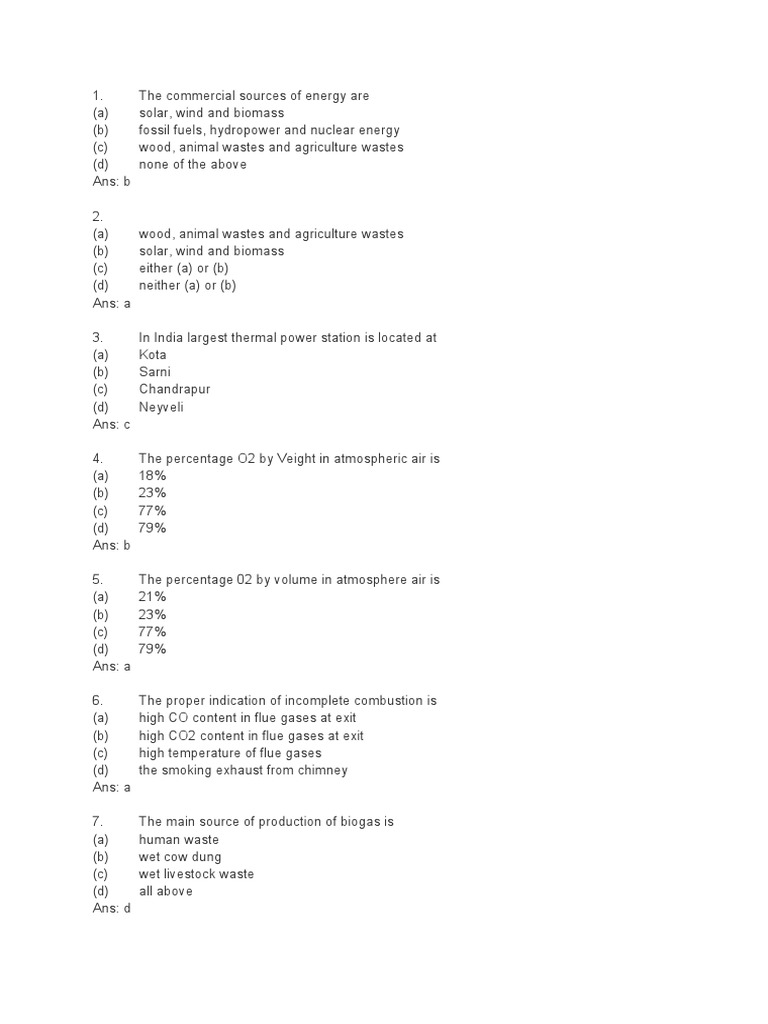 Power Plant MCQ PDF Boiler Steam Engine