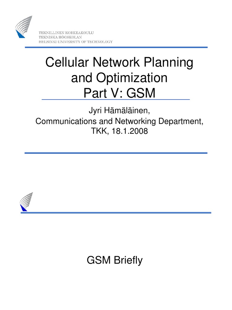 GSM Cellular Network Planning Guide | PDF | Cellular Network | General ...