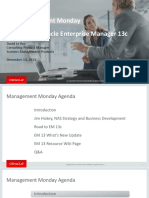 EM Management Monday Introducing Oracle Enterprise Manager 13c