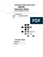 RPPH Paud Tema Keluargaku Subtema Makanan - Minggu 7