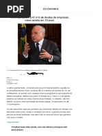 Temer perdoou R$ 47,4 bi de dívidas de empresas, maior anistia em 10 anos - 21_01_2019 - UOL Economia