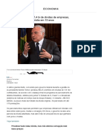 Temer perdoou R$ 47,4 bi de dívidas de empresas, maior anistia em 10 anos - 21_01_2019 - UOL Economia