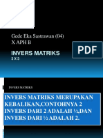 Invers Matriks 3 X 3