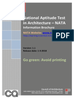 National Aptitude Test in Architecture - NATA: Go Green: Avoid Printing
