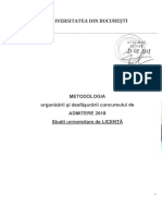 Metodologie Admitere Licenta 2018 PDF