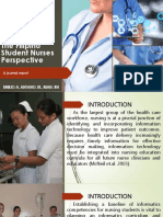 Exploring the influence of informatics on nursing education from the perspective of Filipino student nurses