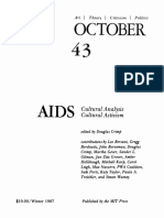 October October 043 Winter 1987 Aids Cultural Analysis Cultural Activism PDF