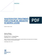 Wastewater Treatment Options For A Palm Oil Industry in Sierra Leone