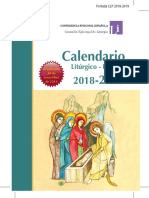 Calendario litúrgico 2018/2019
