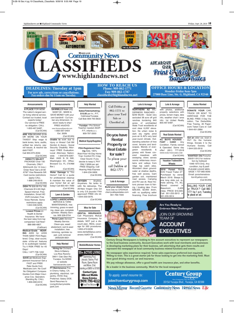 Highland 092818 19 PDF PDF Newspapers Business