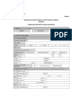 Formulario de Inscripcion en El Regice