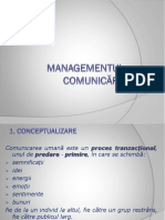 Managementul Comunicarii