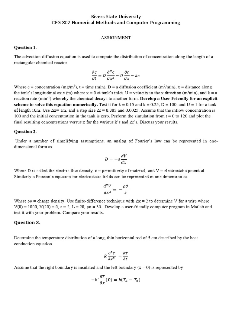 MTech Marine Engineering Assignments | PDF | Fluid Dynamics | Heat Transfer