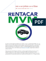 Firmele de Rent A Car Jefuite CA-n Filme