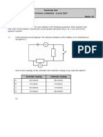 Electricity Test Questions