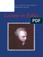 Immanuel Kant-Lectures On Ethics (The Cambridge Edition of The Works of Immanuel Kant in Translation) - Cambridge University Press (1997)