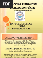 Computer Project on Banking Software