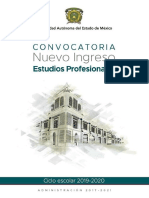 UAEMex convocatoria Estudios Profesionales 2019-2020