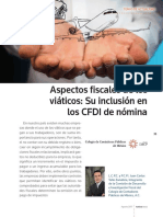 Aspectos Fiscales de Los Viaticod